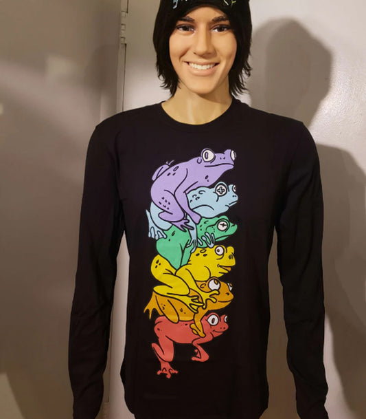 Gay Frog Pile Long Sleeve T-Shirt