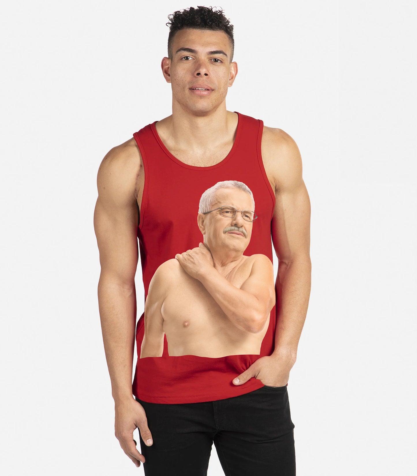 Shirtless Old Man Biff Tank Top