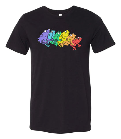 Rainbow Gay Frog T-Shirt (Tri-Blend)