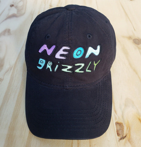 Neon Grizzly Dad Hat