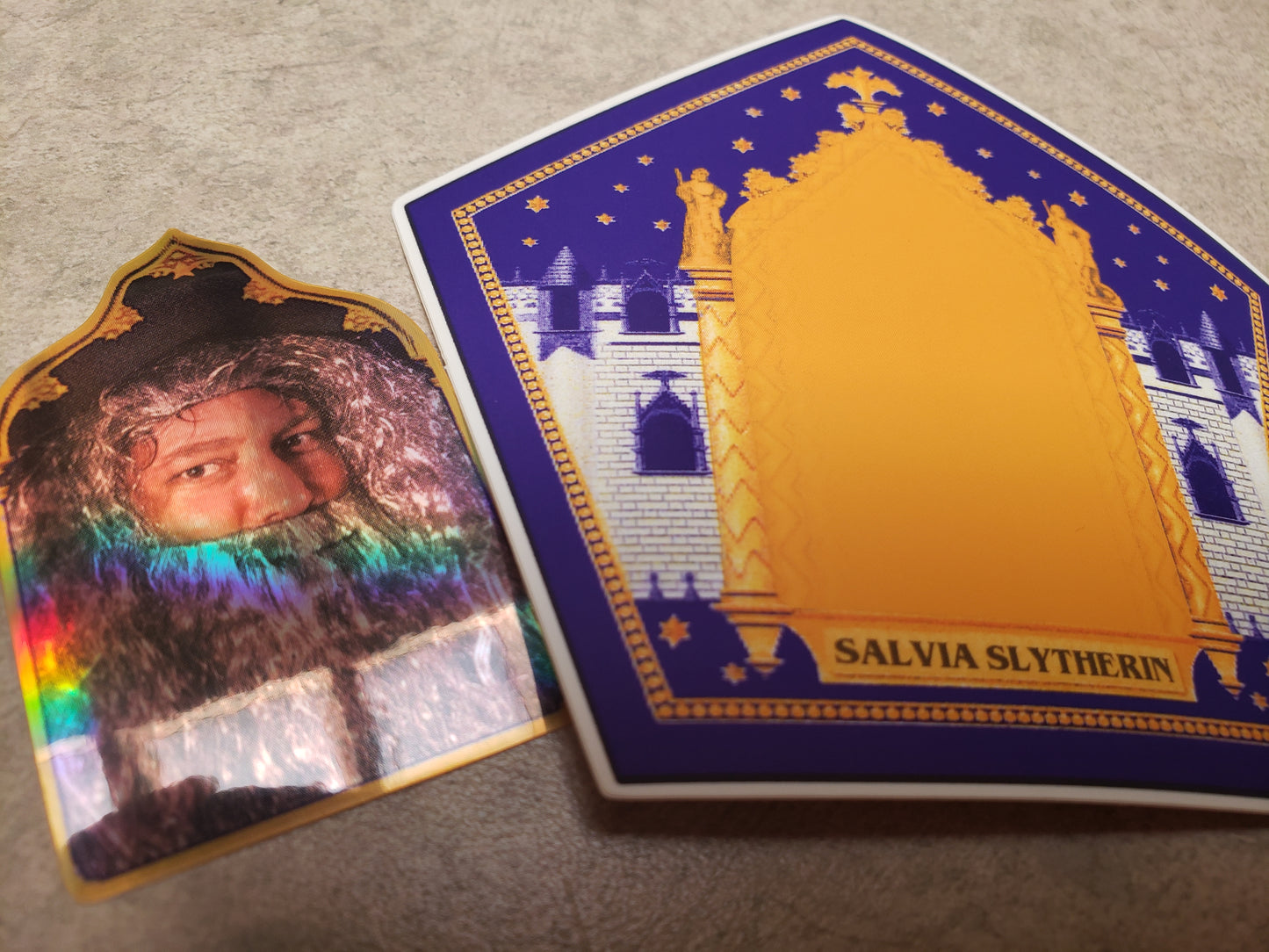 Salvia Slytherin - LEGENDARY LARGE HOLOGRAPHIC FROG CARD STICKER