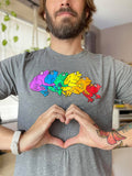 Rainbow Gay Frog T-Shirt (Tri-Blend)