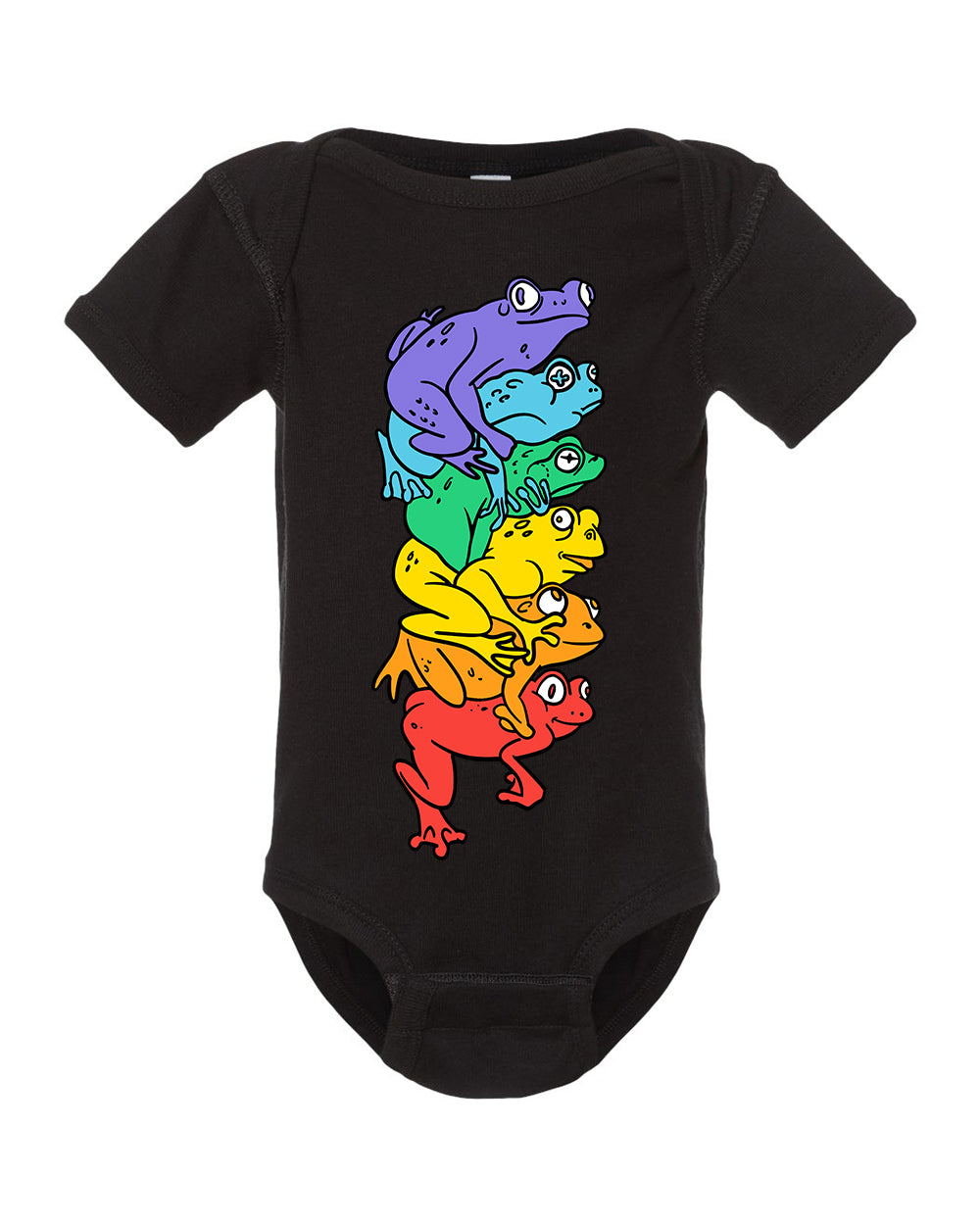 Frog Pile Baby Onesie