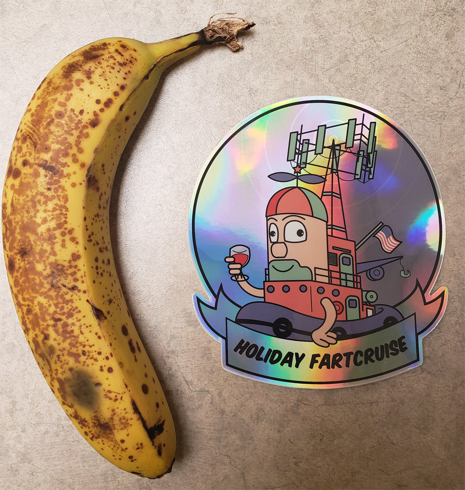 Holiday Fartcruise - LEGENDARY HOLOGRAPHIC STICKER