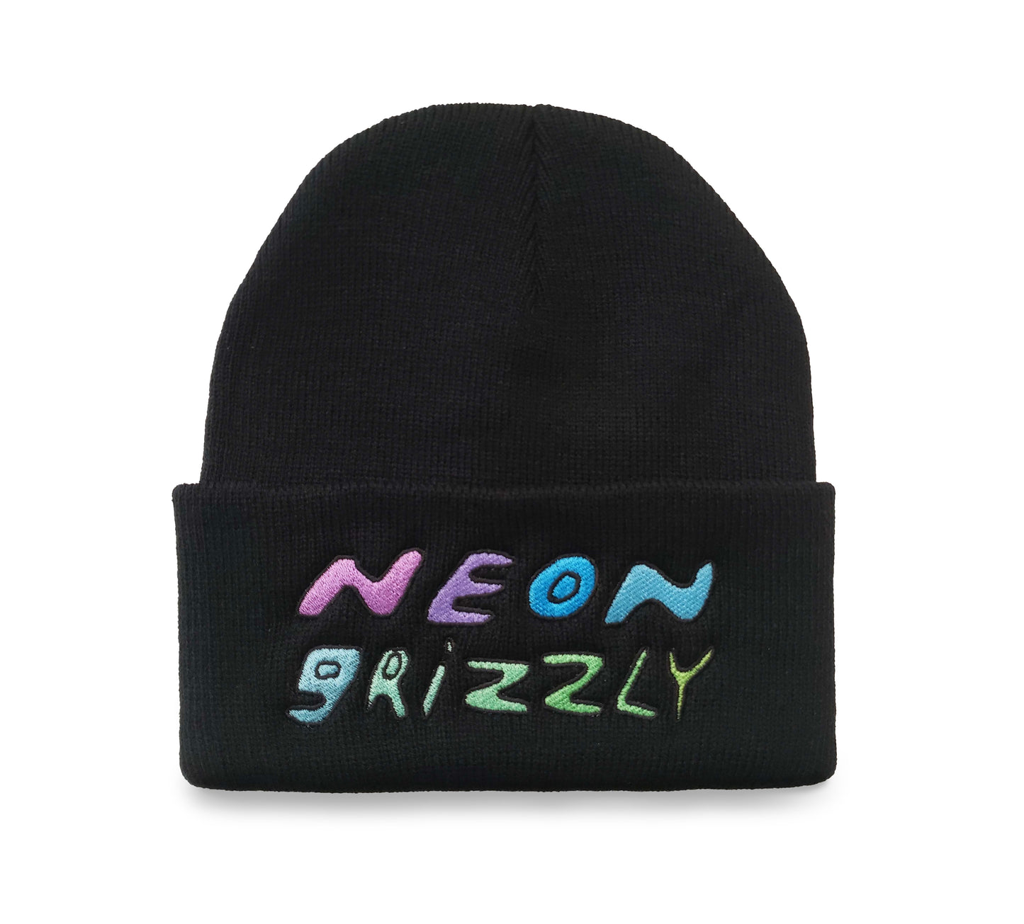 Neon Grizzly Beanie Hat