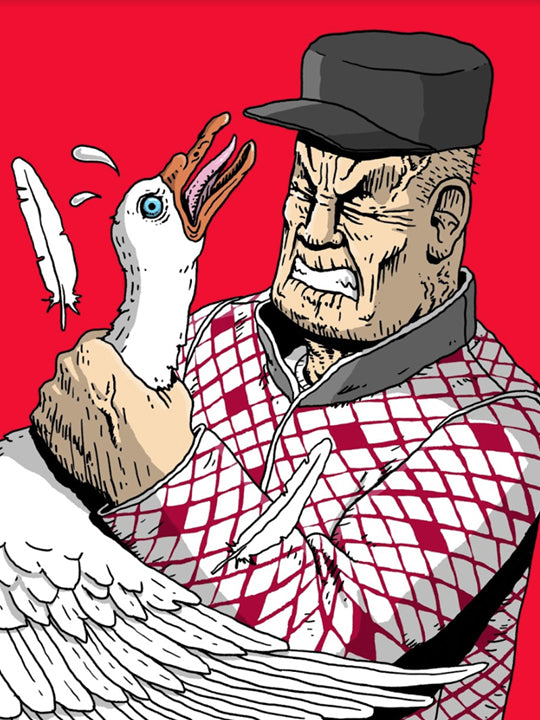 Old Man vs Angry Bird Poster! (18X24")