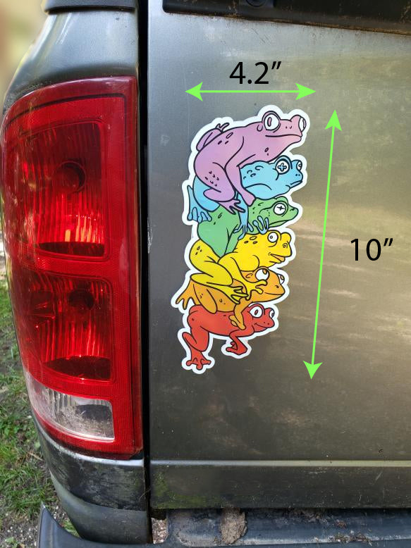 Frog Pile - LEGENDARY EXTRA-LARGE ULTRA-COLOR STICKER