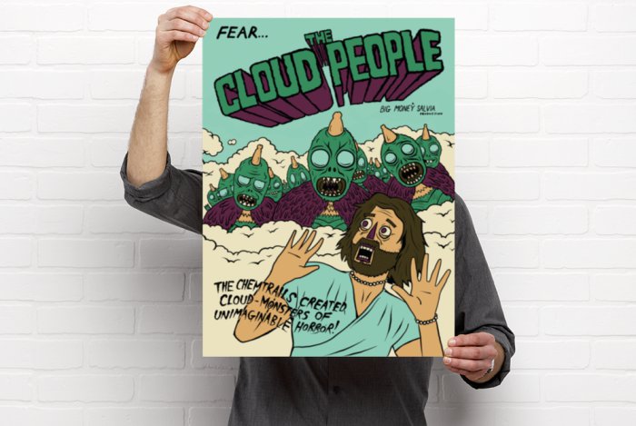 FEAR... THE CLOUD PEOPLE Poster! (18X24")