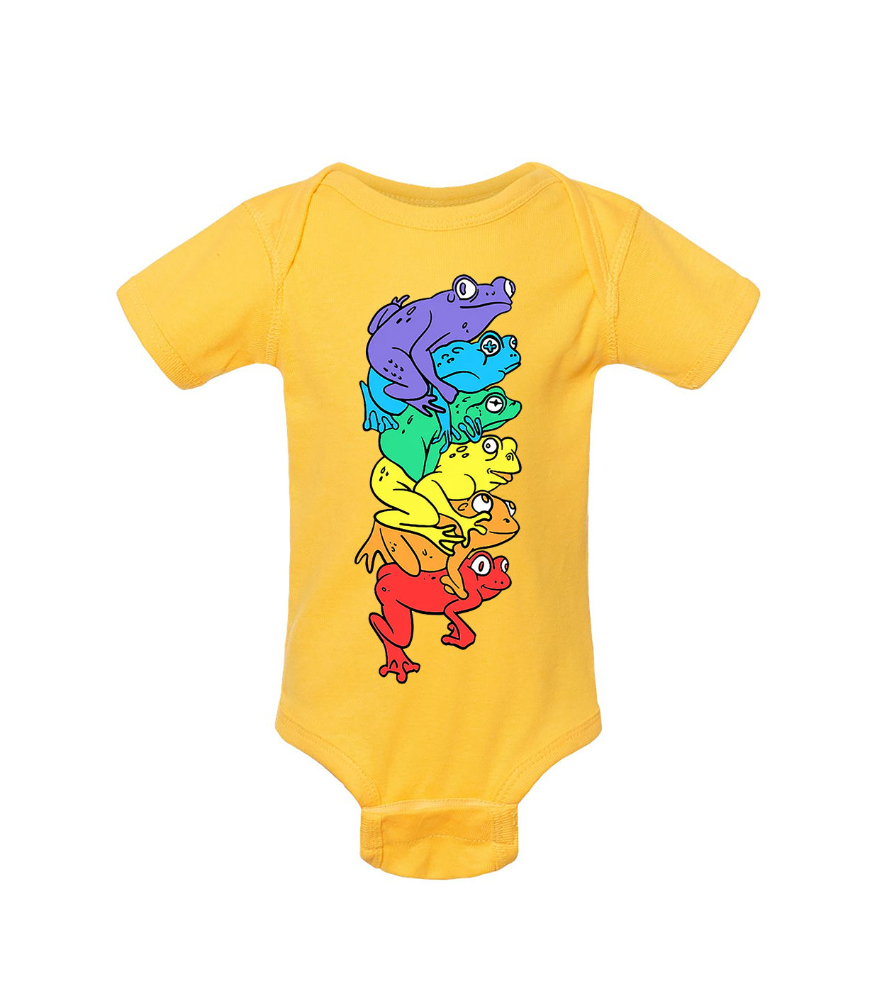 Frog Pile Baby Onesie