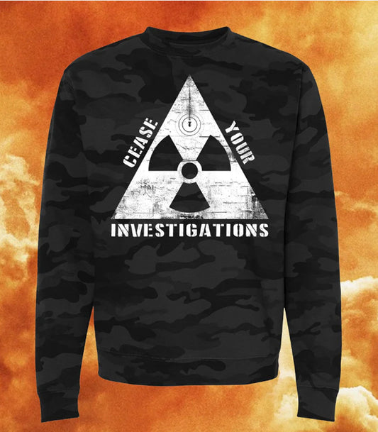 Atomic Cease Black Camo Crewneck Sweatshirt