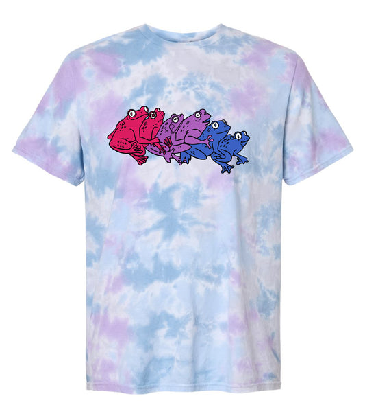 *Pre-Order* Bisexual Frog Tie Dye T-Shirt