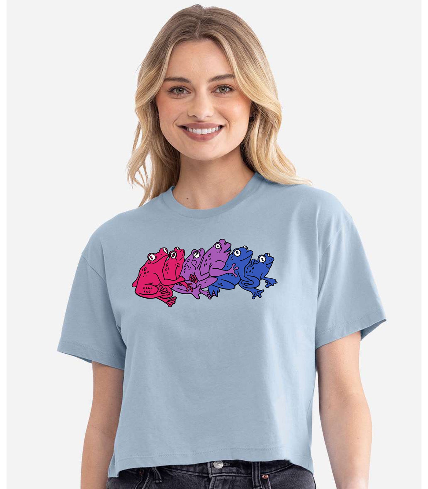 *Pre-Order* Bisexual Frogs Crop Top T-Shirt