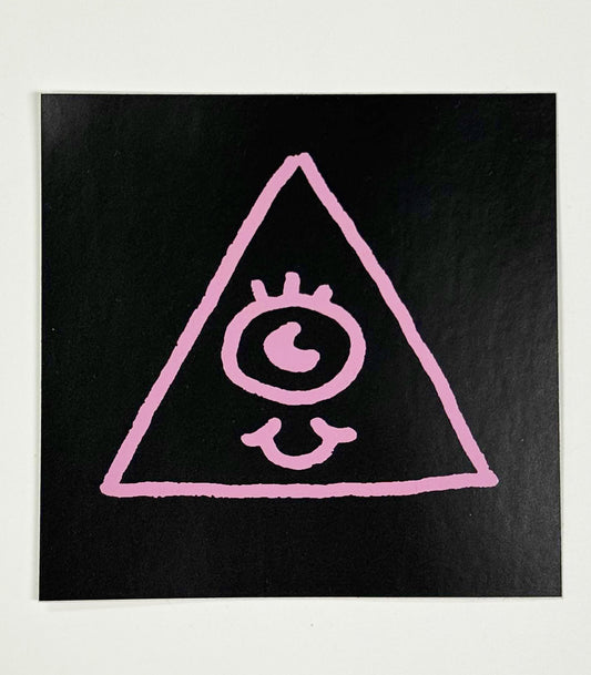 Ceasr Jr Pink Triangle Sticker