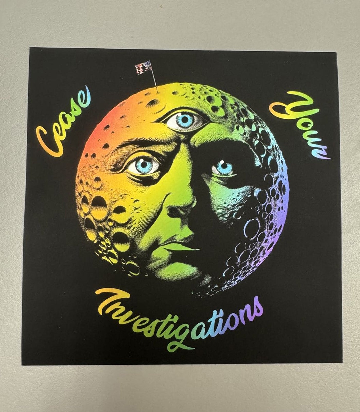 Cease Your Moon Sticker