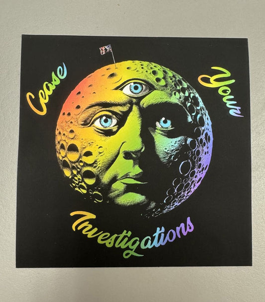 Cease Your Moon Sticker