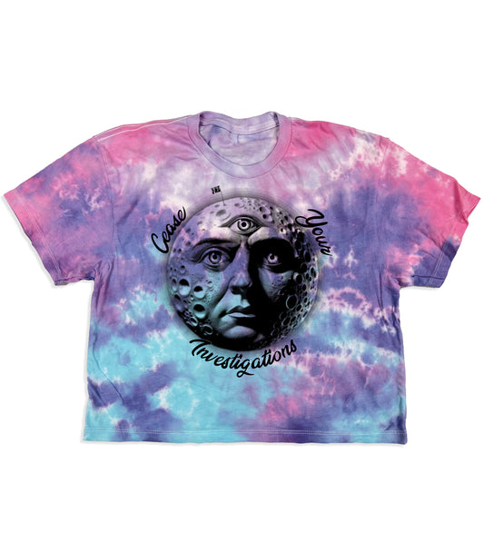 Cease Moon Neon Rainbow Crop Top