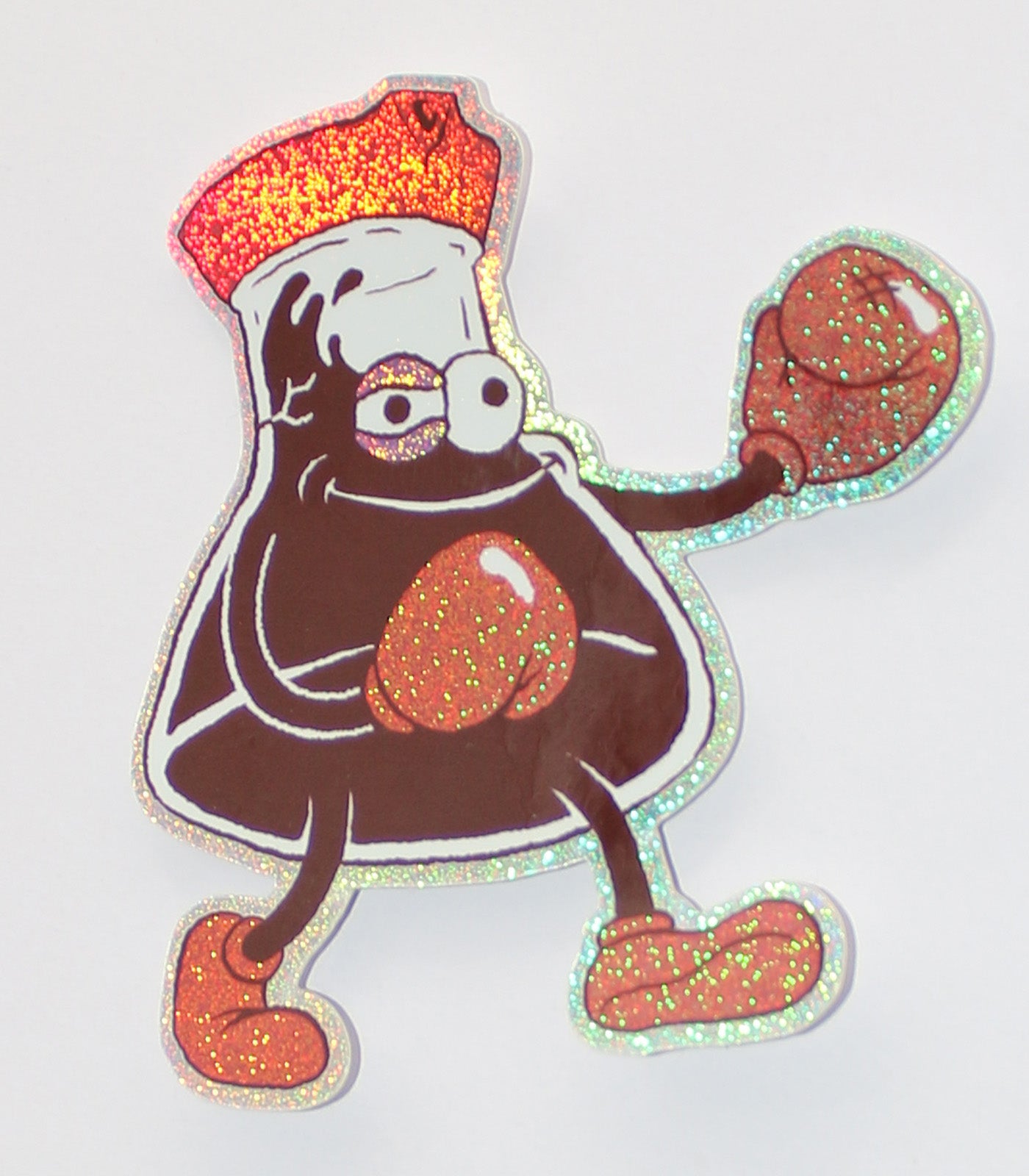 Fightin' Soy Boy Glitter Sticker