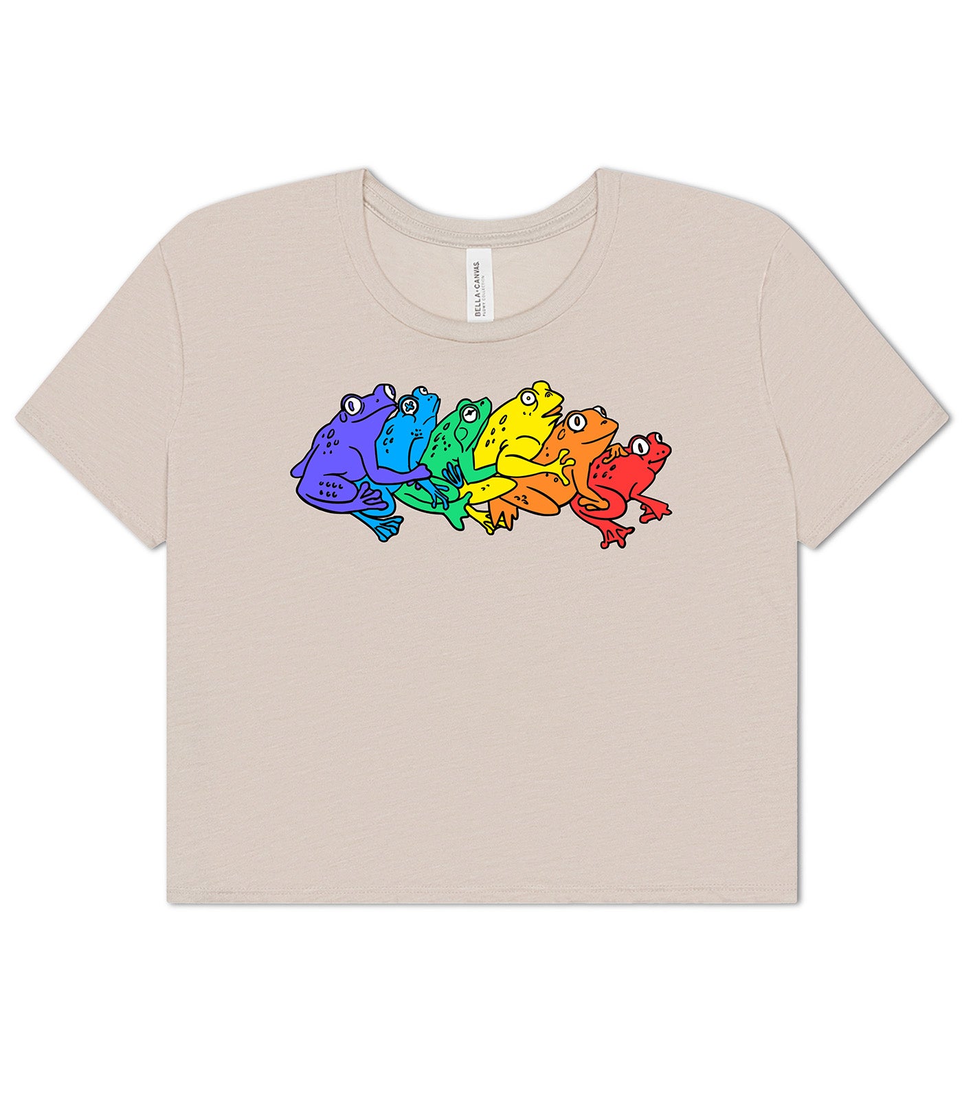 *Pre-Order* Rainbow Frog Women’s Crop Top T-Shirt