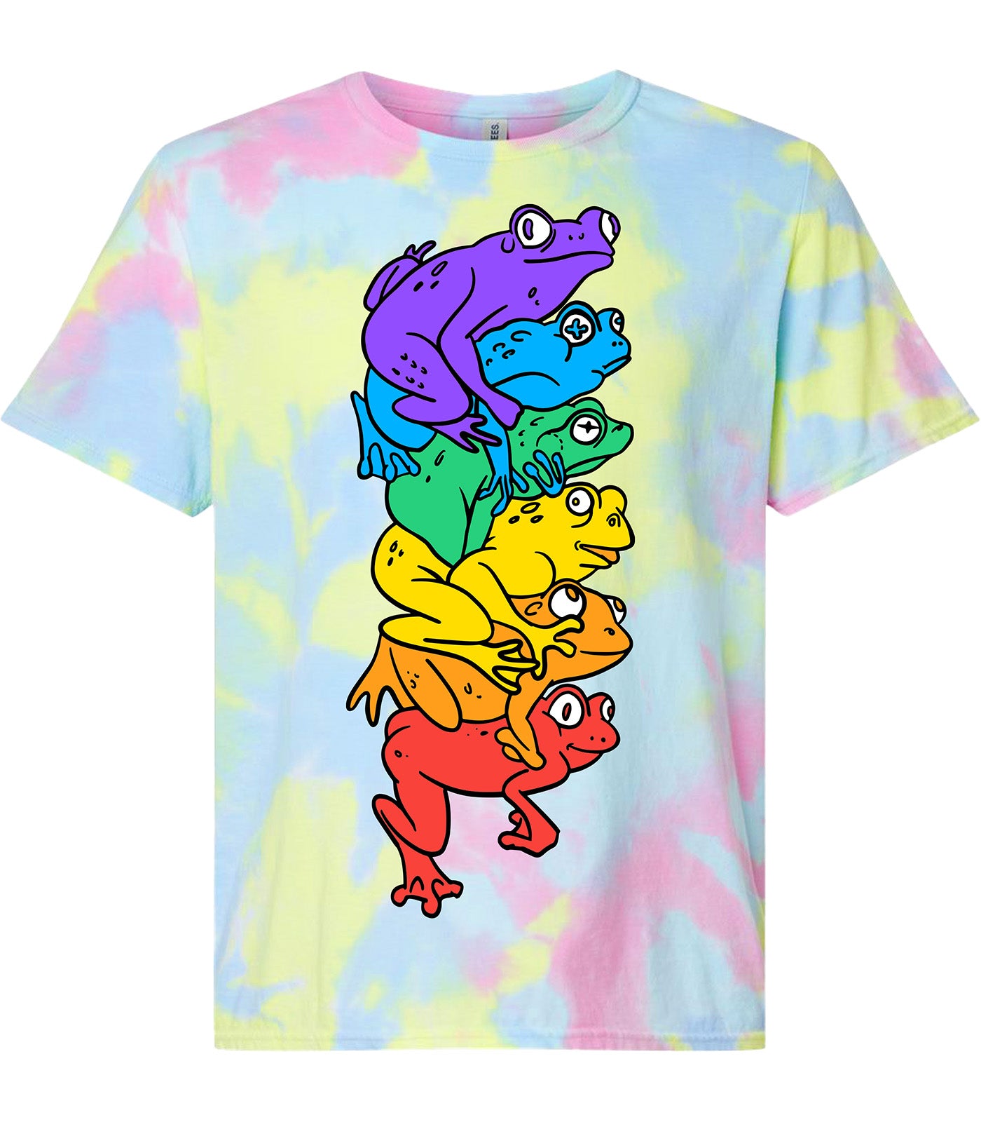 *Pre-Order* Gay Frog Pile Tie Dye T-Shirt