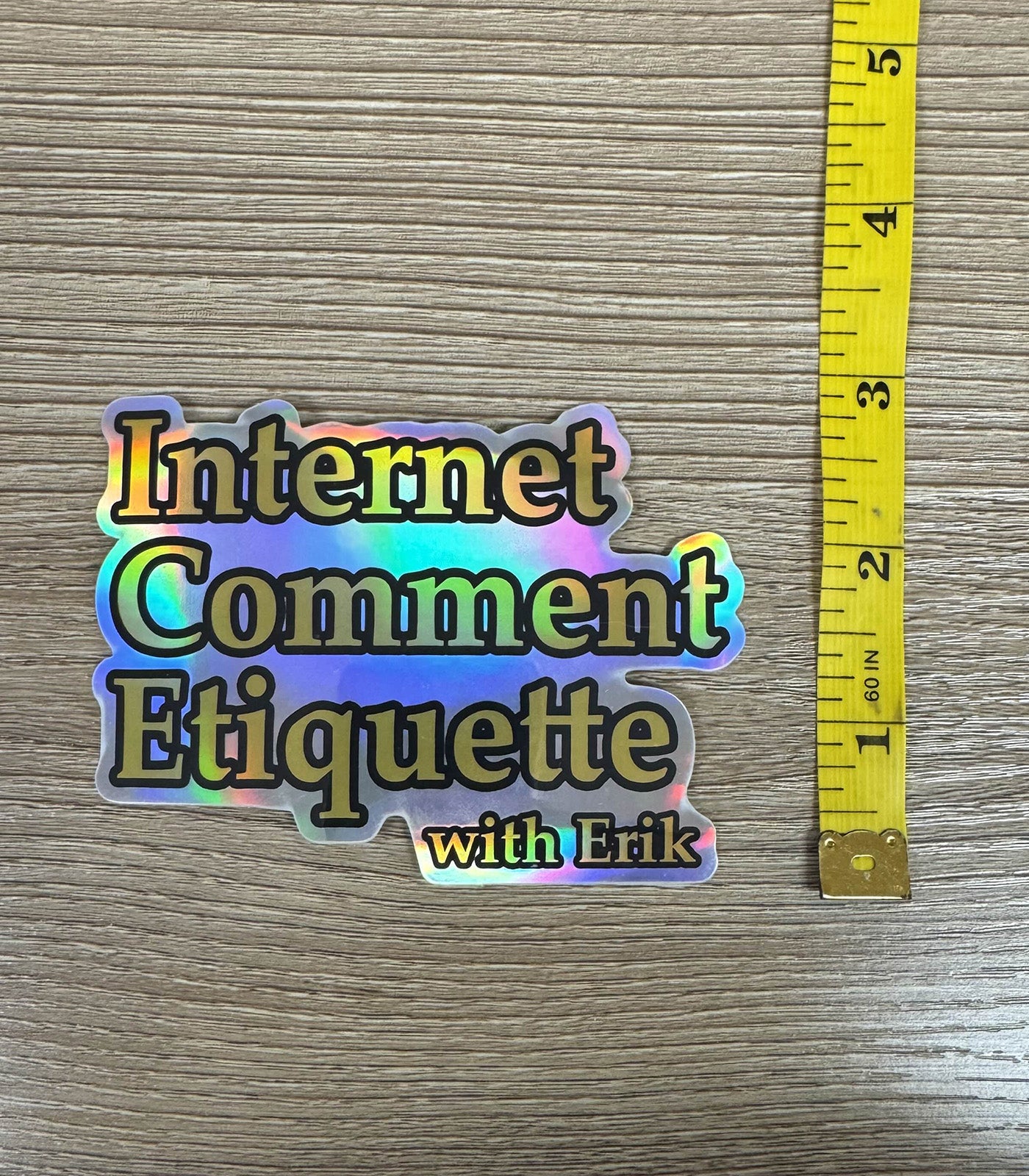 Internet Comment Etiquette with Erik Mirror Sticker