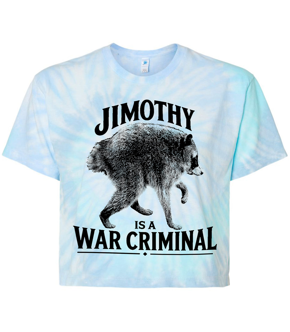 Jimothy is a War Criminal Tie Dye Crop Top