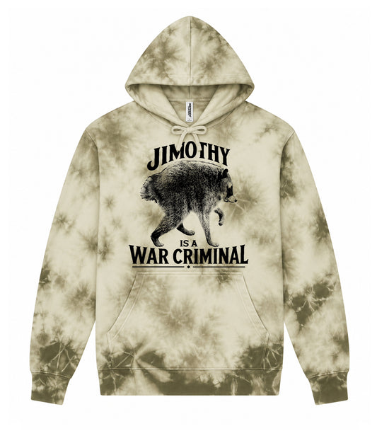 Jimothy is a War Crimina Tie Dye Hooded Sweatshirt
