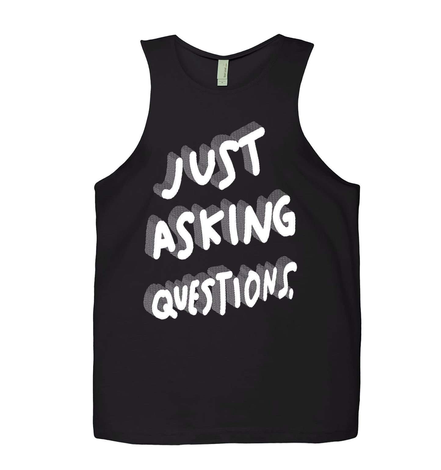 Just Asking Questions Tank Top – Neon Grizzly
