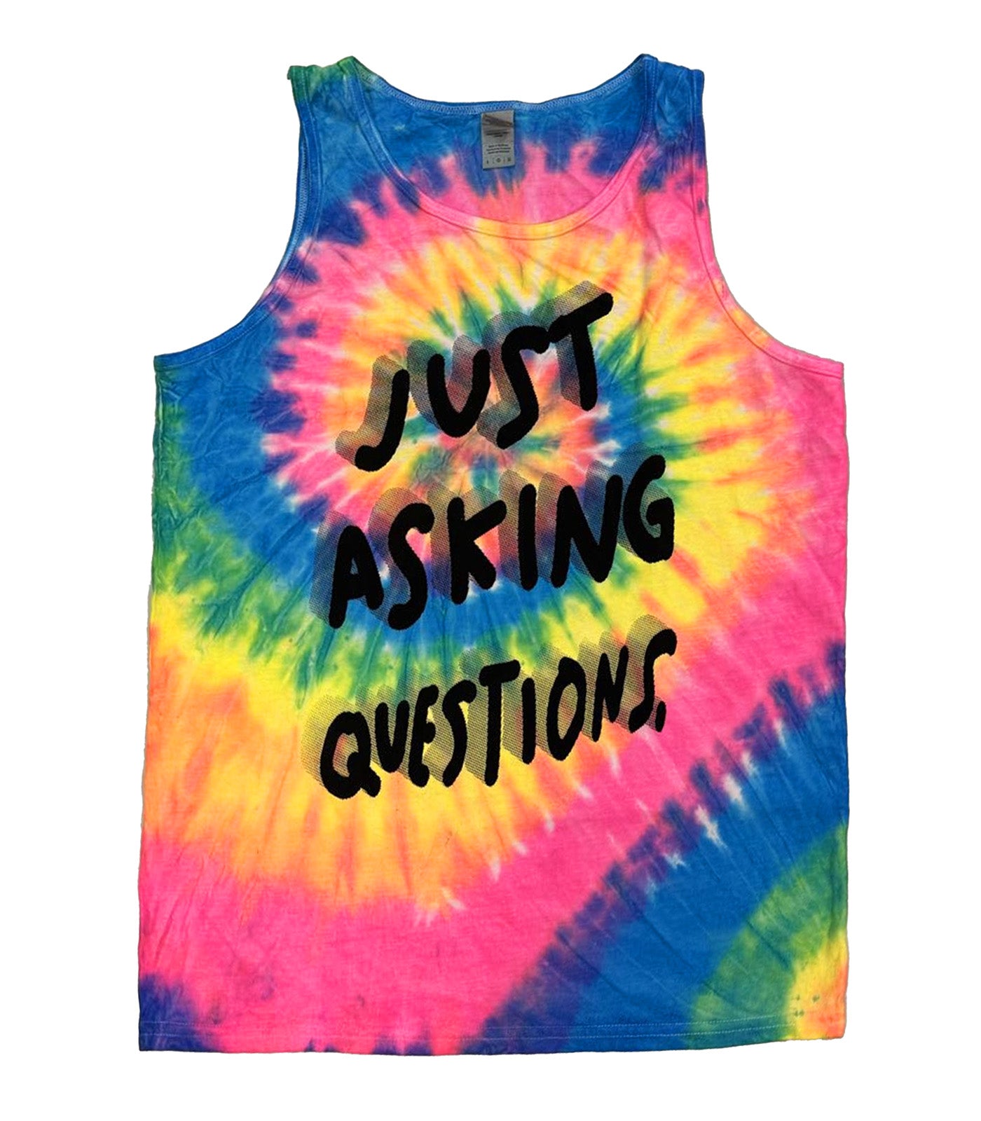 Just Asking Questions Tank Top – Neon Grizzly