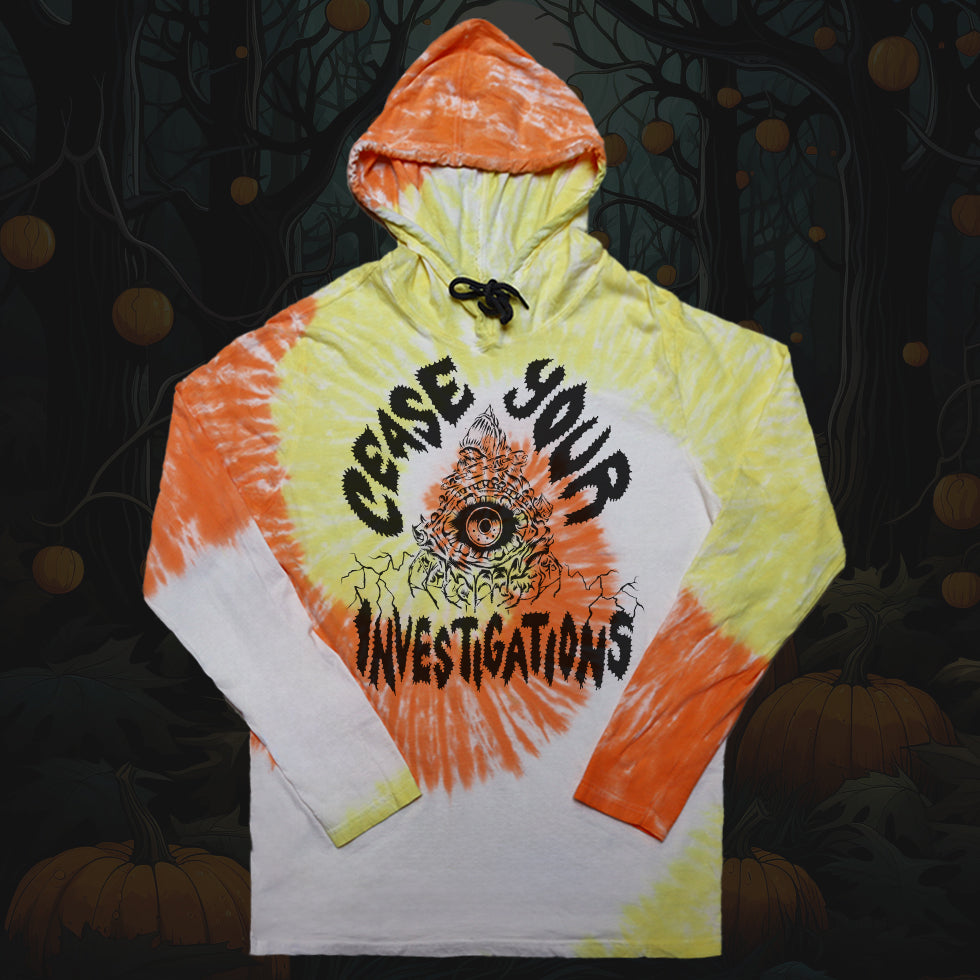 Kinjiro Cease Long Sleeve Candy Corn Hooded T-Shirt