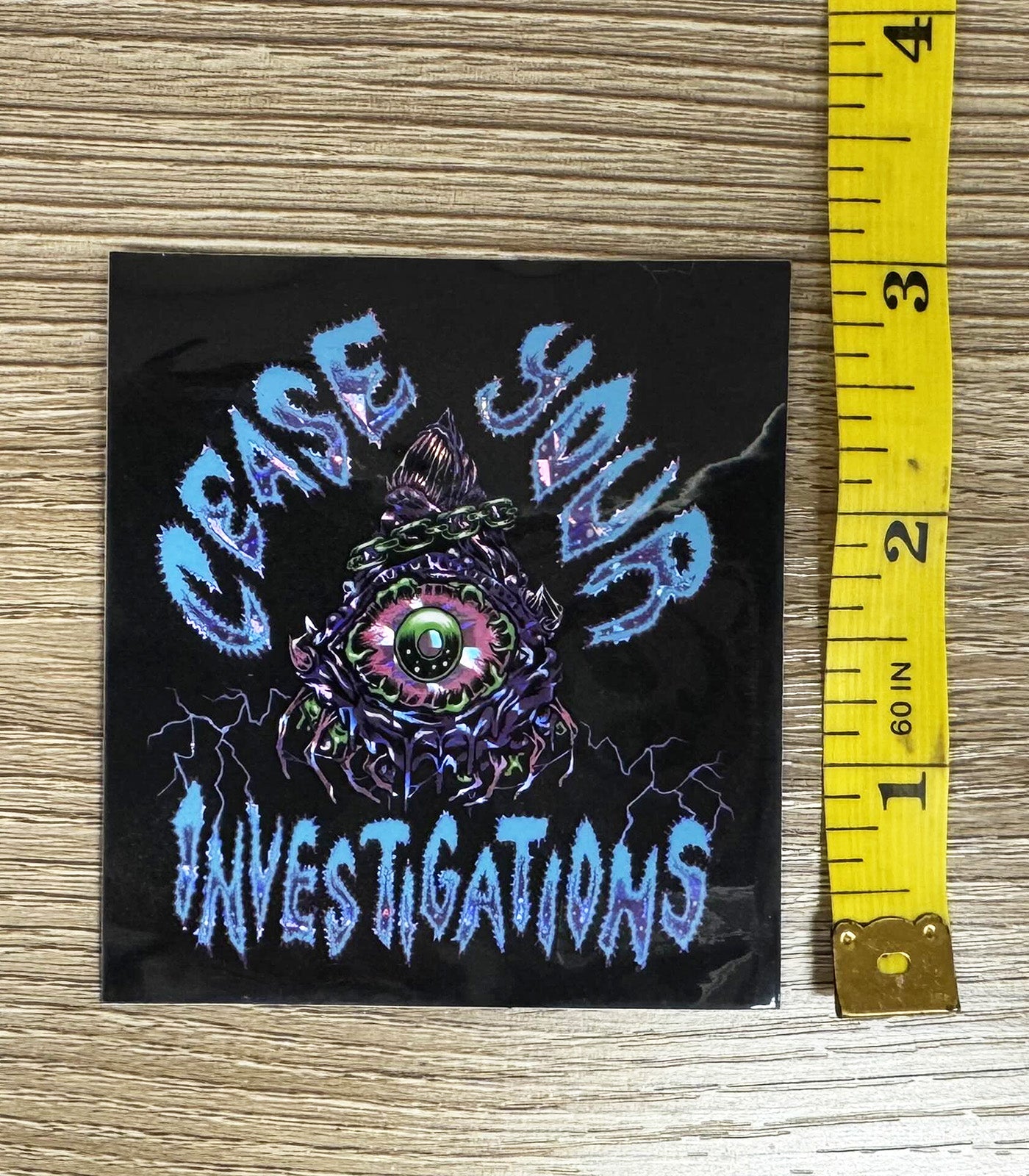 Kinjiro Cease Your Investigations Prismatic Sticker