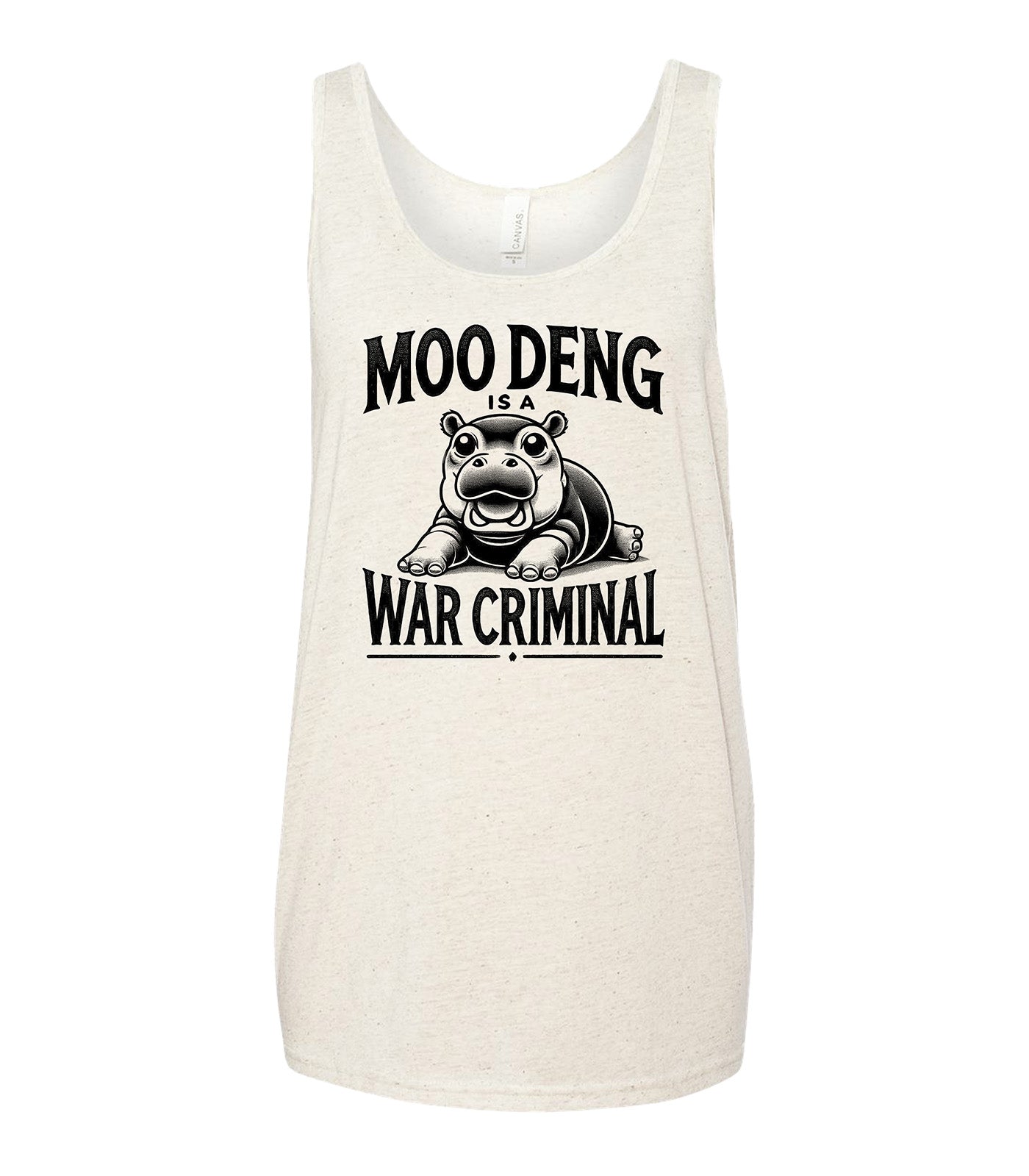 MOO DENG IS A WAR CRIMINAL Tank Top