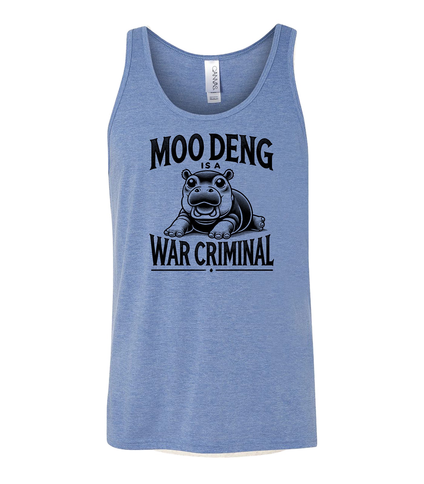 MOO DENG IS A WAR CRIMINAL Tank Top