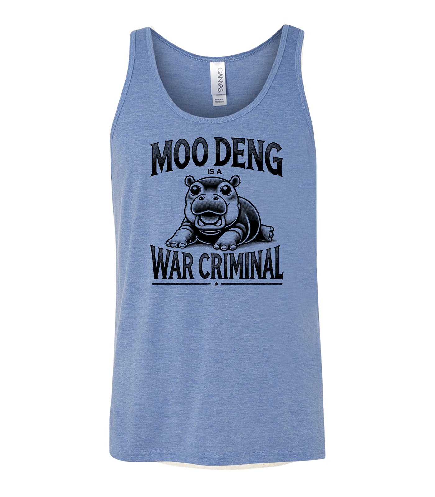 MOO DENG IS A WAR CRIMINAL Tank Top