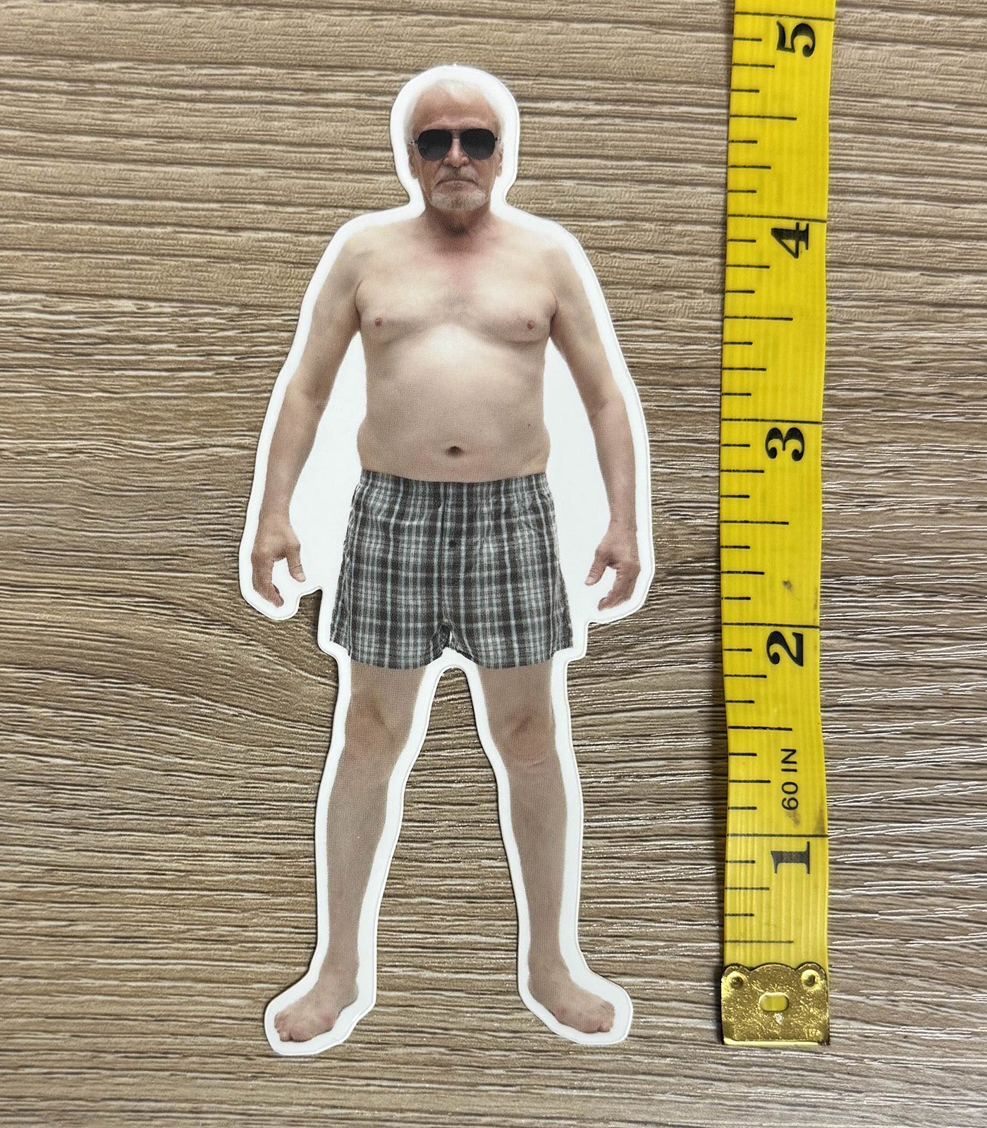 Shirtless Old Man in Boxers