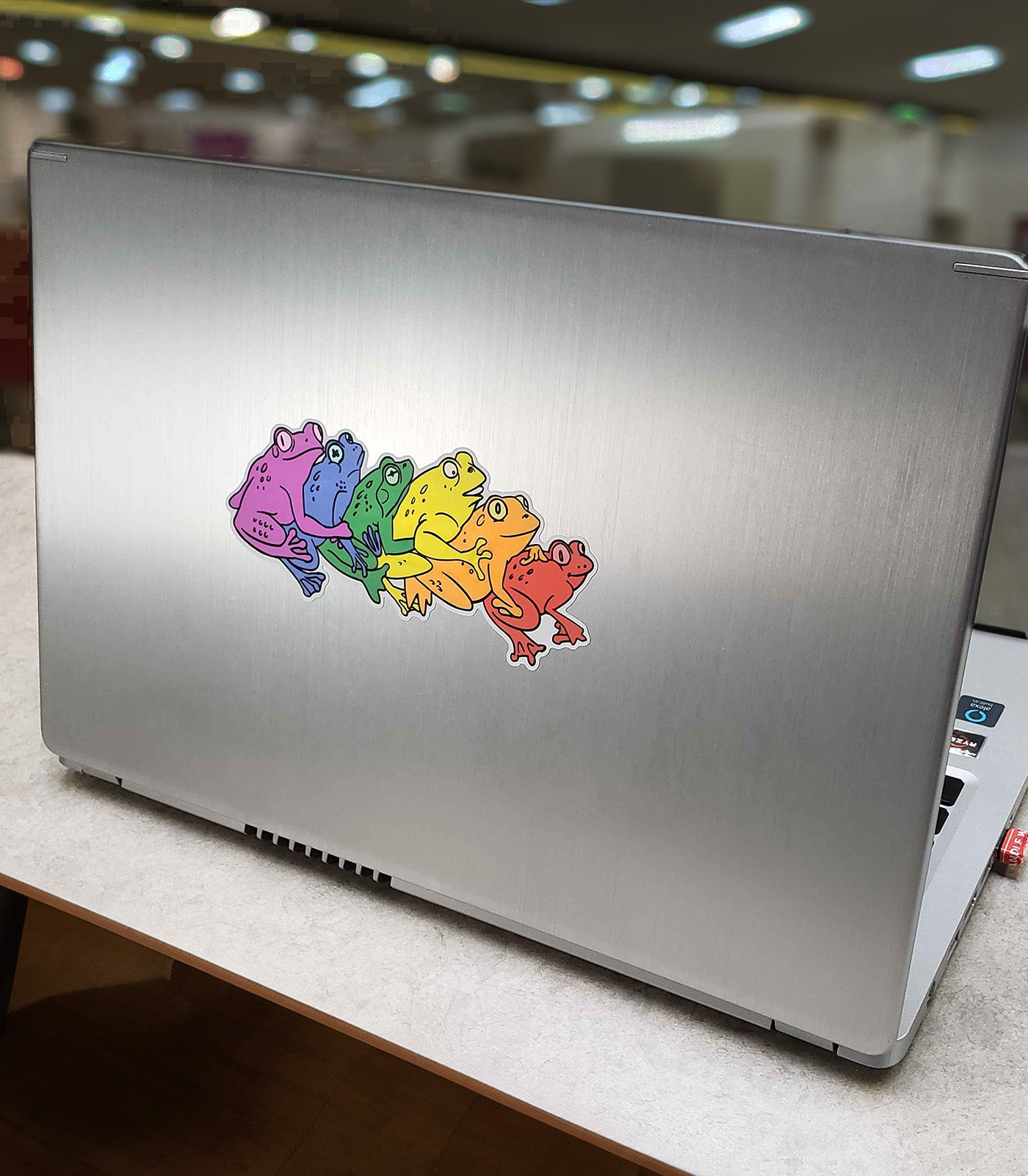 Gay Frogs - LEGENDARY LARGE ULTRA-COLOR STICKER