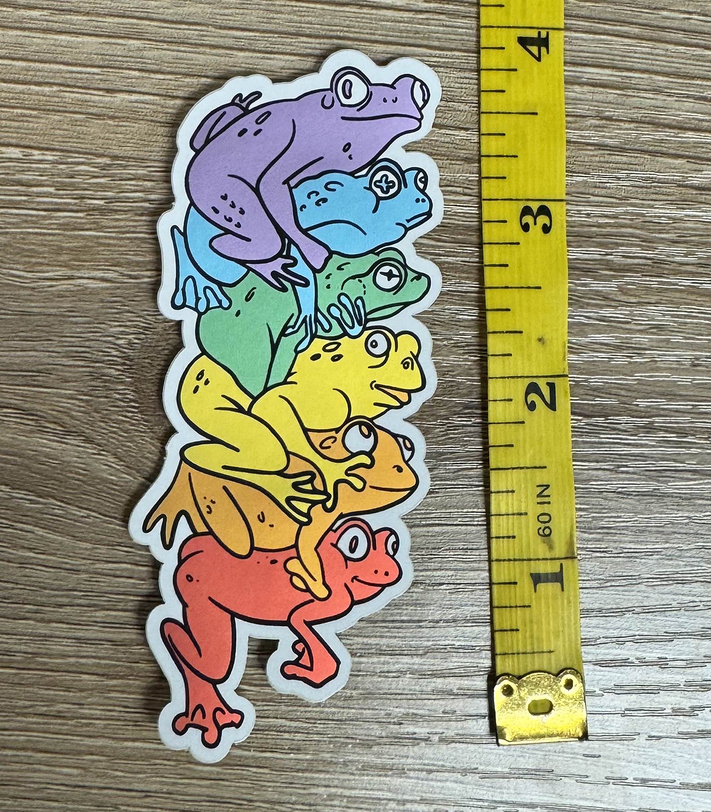 Frog Pile Sticker