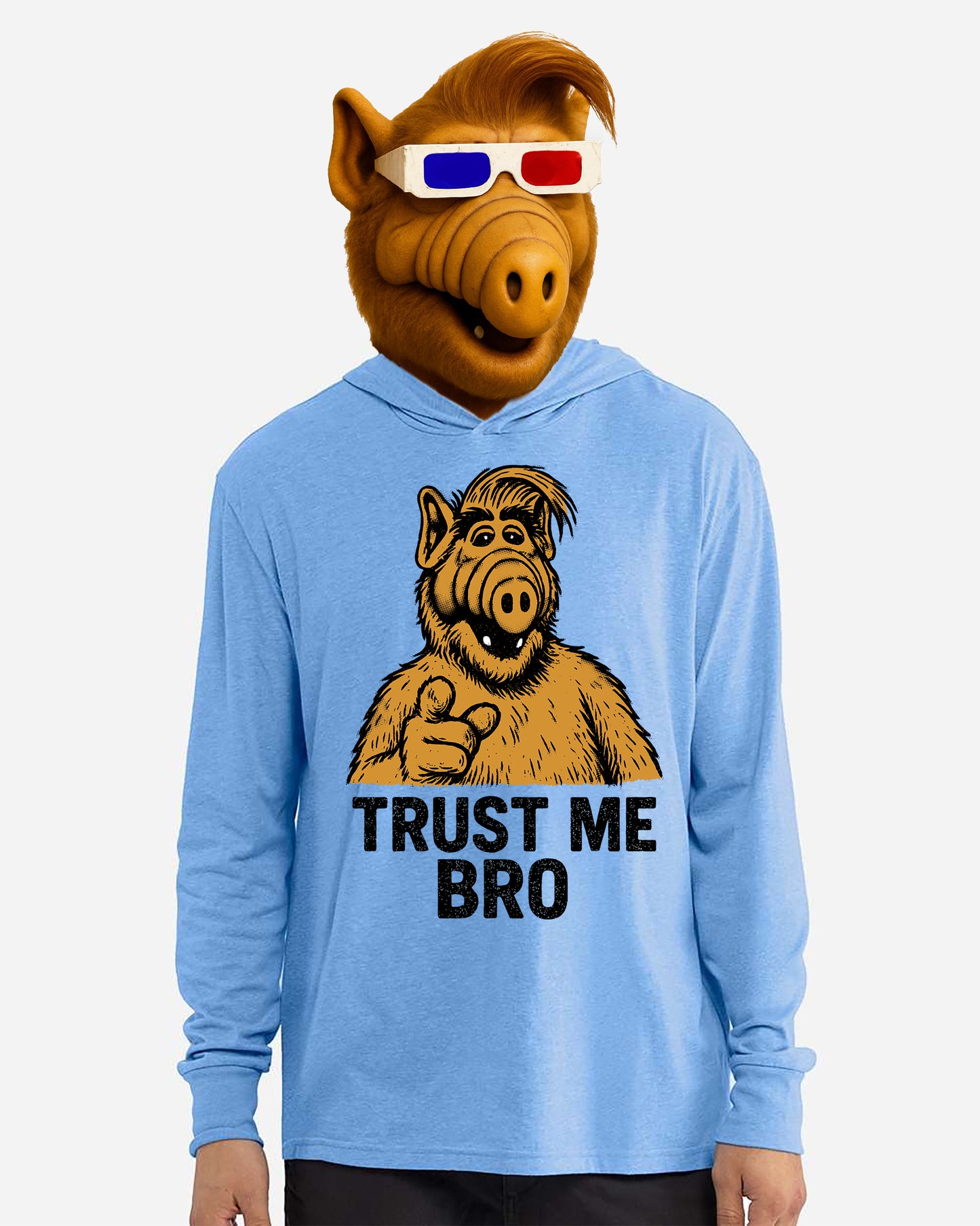 Trust Me Bro Long Sleeve Hooded T-Shirt