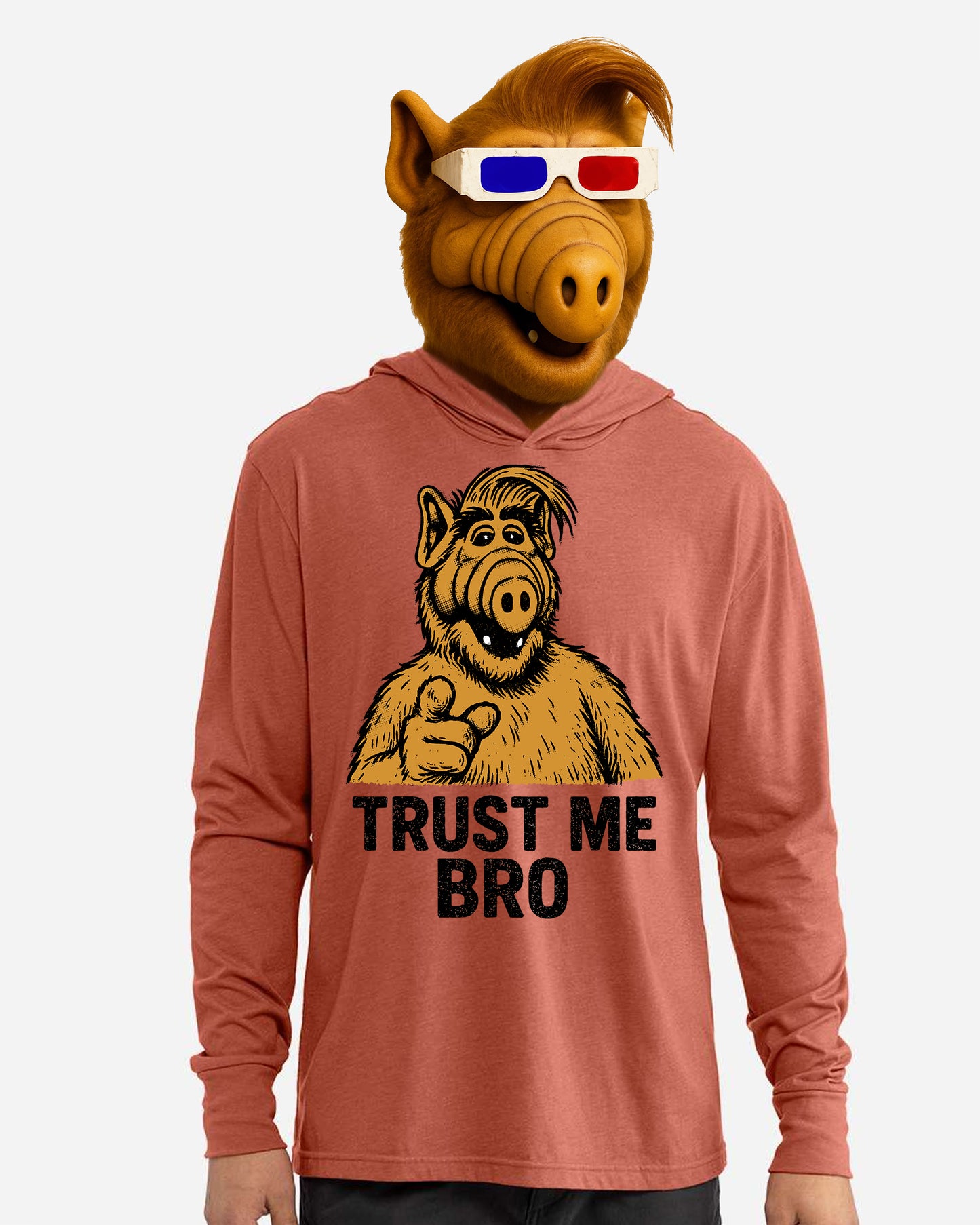 Trust Me Bro Long Sleeve Hooded T-Shirt
