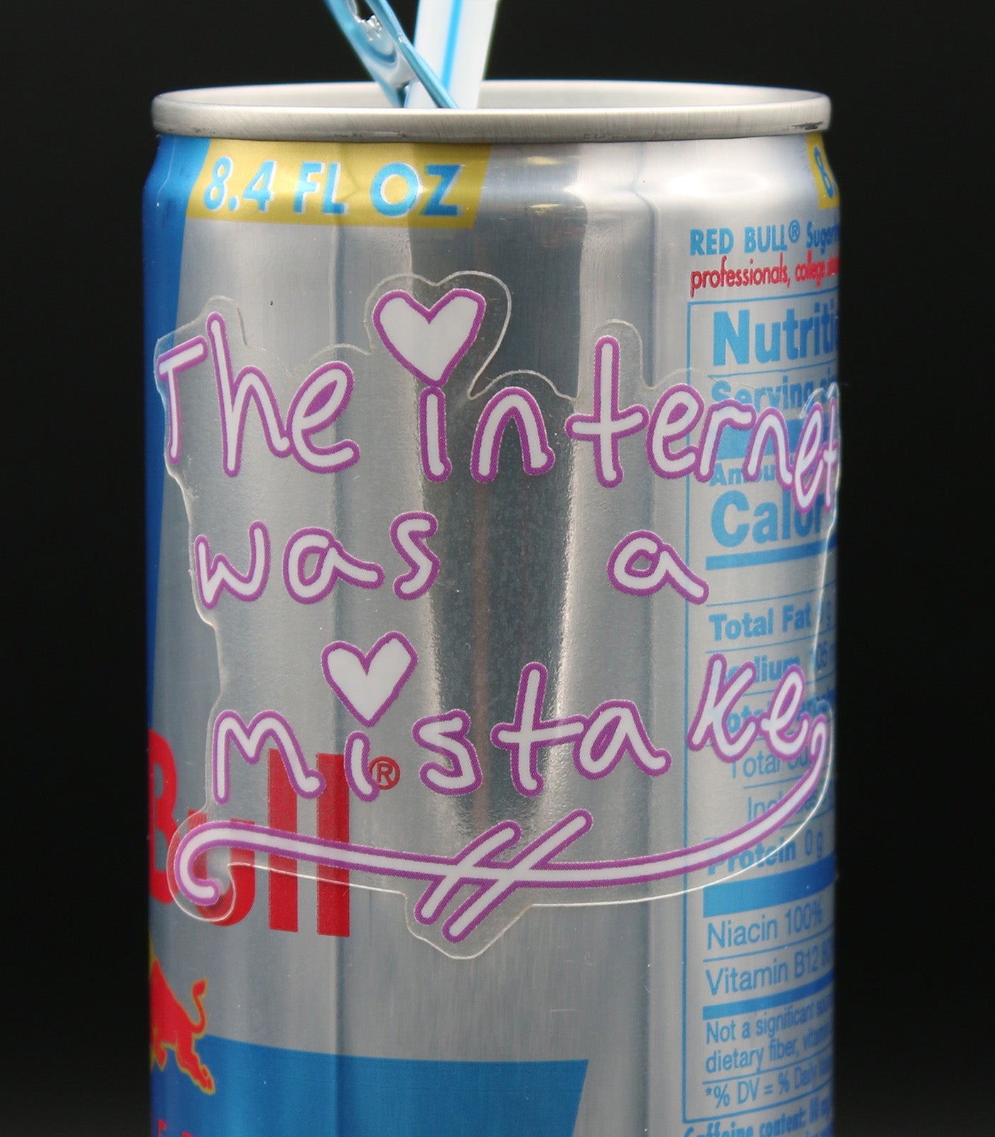 The Internet Was A Mistake Sticker [Transparent]