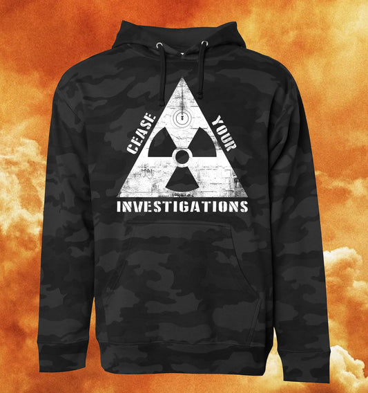 Atomic Cease Black Camo Hooded Sweatshirt