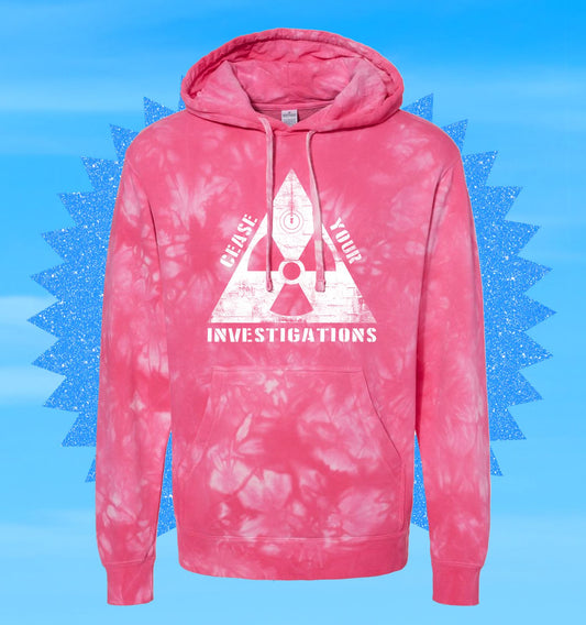 Atomic Cease Pink Tie Dye Hooded Sweatshirt