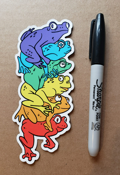 Frog Pile Magnet