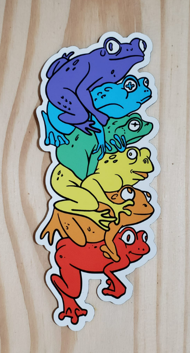 Frog Pile Magnet