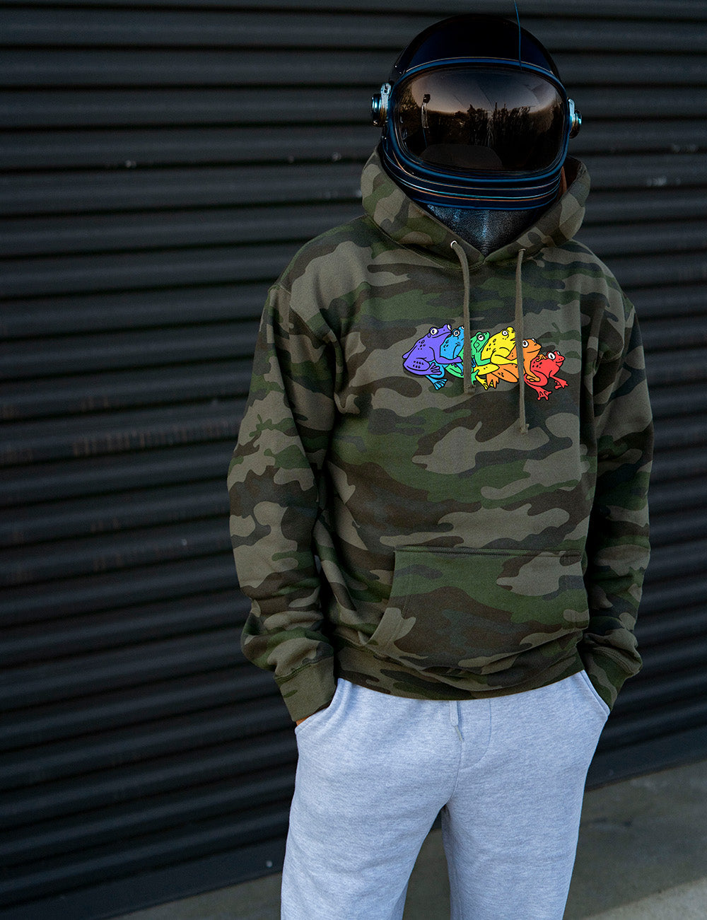 *Pre-Order* Rainbow Gay Frog Hoodie