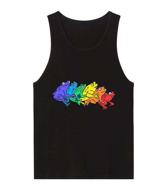 *Pre-Order* Rainbow Gay Frog Tank Top