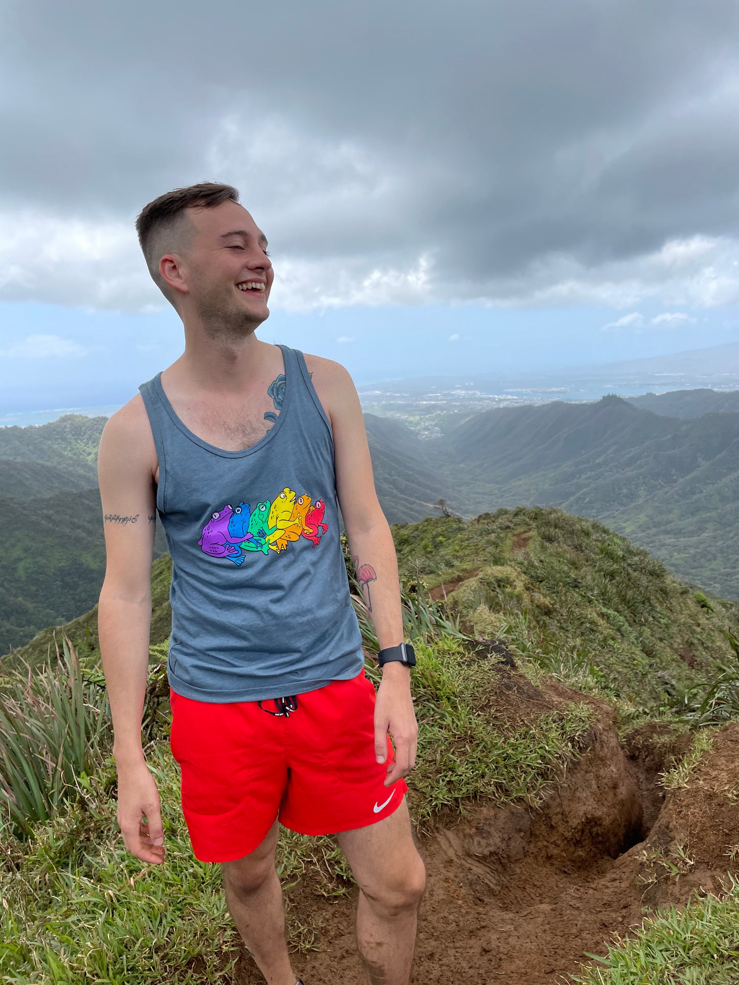 Rainbow Gay Frog Tank Top