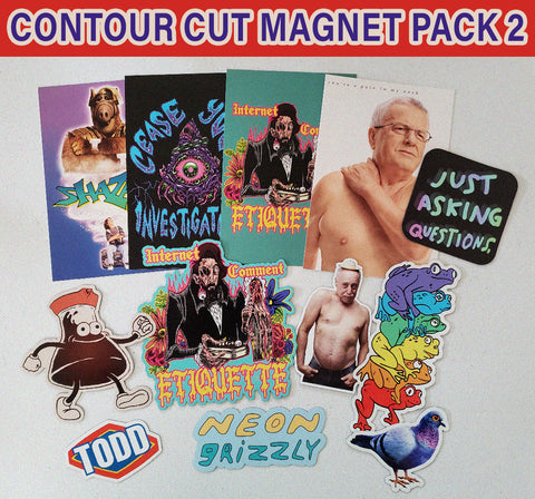 Contour Cut Magnet Pack and Postcards PACK 2