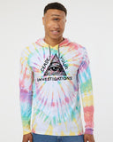 Cease Your Investigations Tie Dye Hooded Long Sleeve T-Shirt