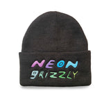 Neon Grizzly Beanie Hat