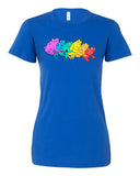 Rainbow Gay Frog Female Cut T-Shirt